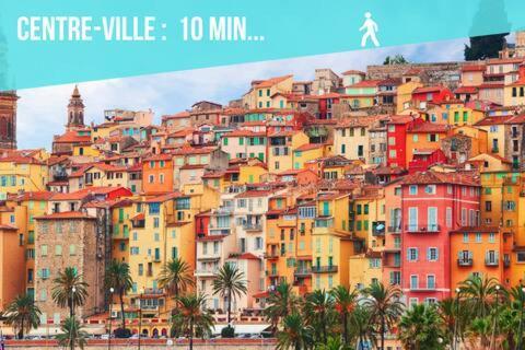 Le Montfleuri- Centre-Ville - Parking Prive - Vue Mer Menton Ngoại thất bức ảnh